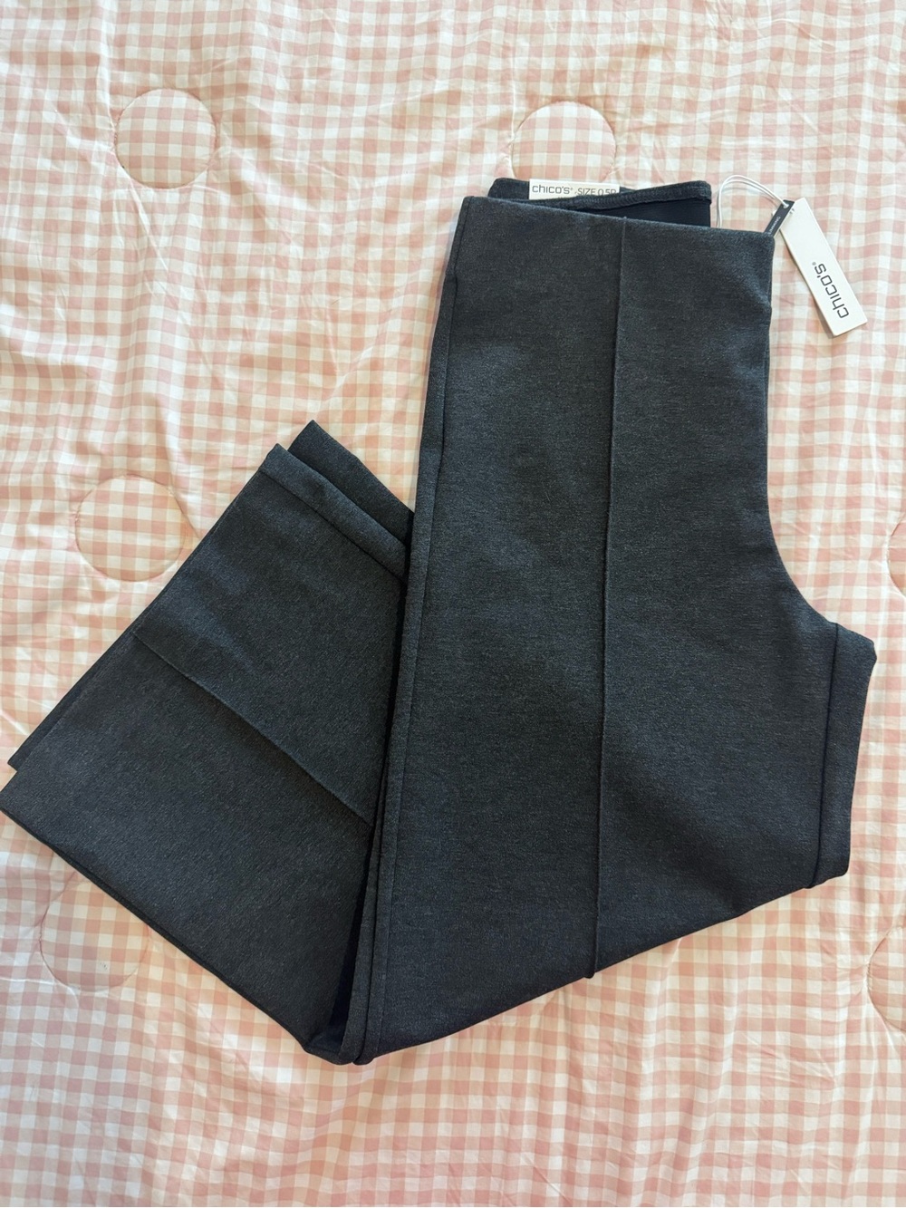 Chico's Dark Charcoal Ponte Knit Pants